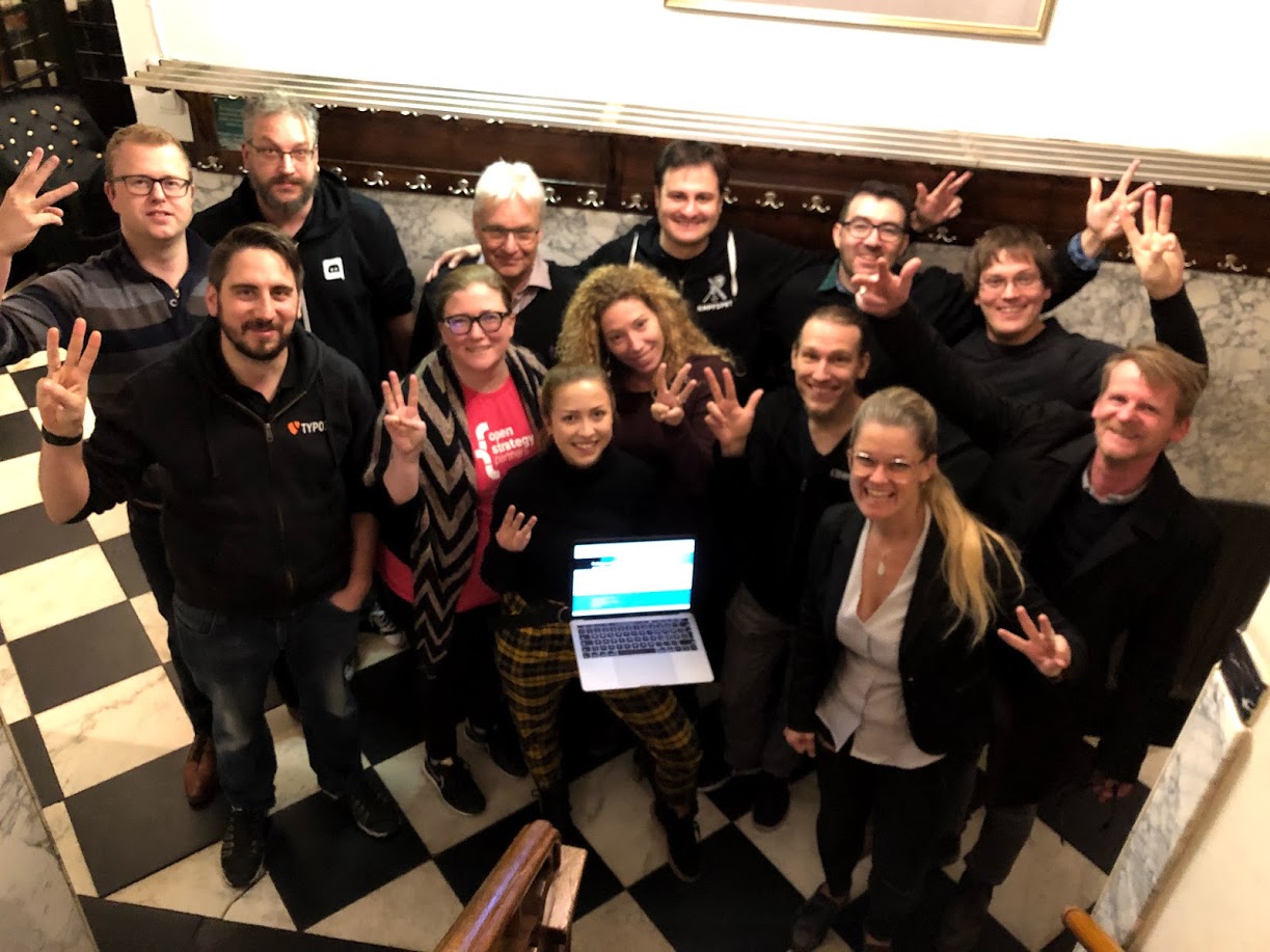TYPO3 Marketing Sprint 2018 Abschlussfoto