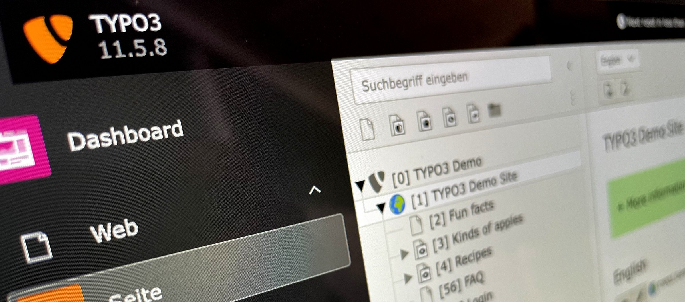 TYPO3 Backend