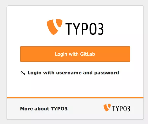 TYPO3-Login via GitLab