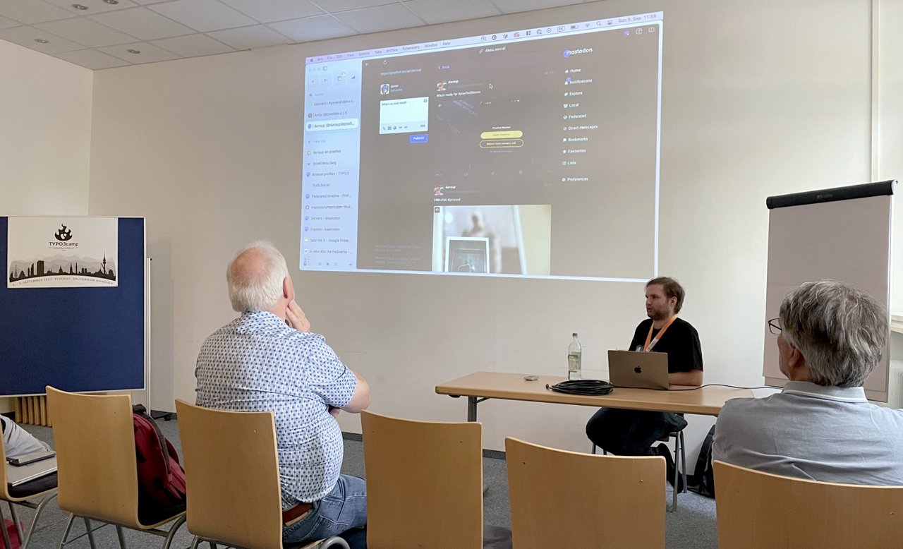 Session mit Andreas Nedbal über Mastodon