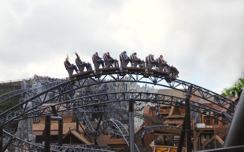 Achterbahnfahrt Phantasialand