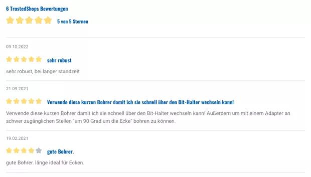 Trusted Shops Reviews